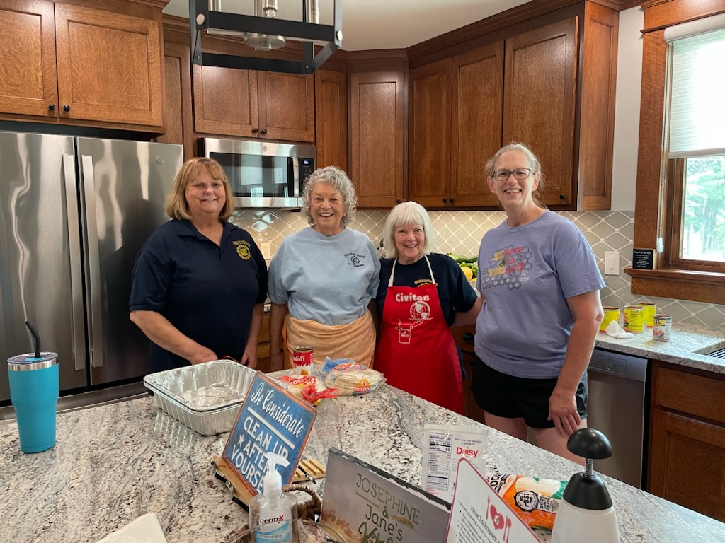 The Topeka Civitan club prepared a meal for the residence of the Ronald McDonald house