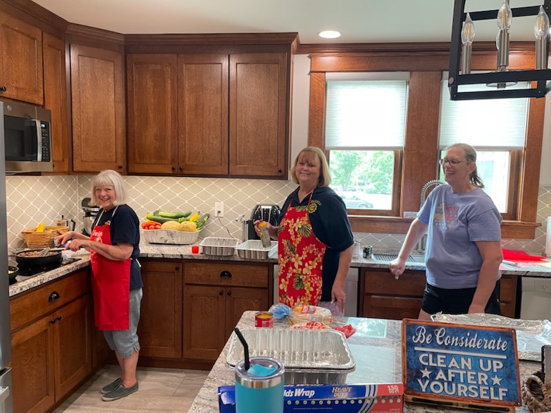 The Topeka Civitan club prepared a meal for the residence of the Ronald McDonald house